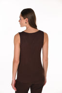 Frank Lyman Casual Crew Neck Sleeveless Top Style 263718