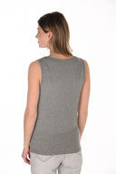 Frank Lyman Casual Crew Neck Sleeveless Top Style 263718