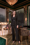 Joseph Ribkoff Signature Sparkle Knit Wide-Leg Pants Style 263726