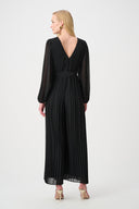Joseph Ribkoff Pleated Wide Leg Wrap Jumpsuit Style 263737