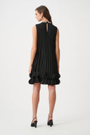 Joseph Ribkoff Signature Pleated Embellished A-Line Dress Style 263738