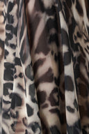Joseph Ribkoff Chiffon Animal Print Boxy Top With Bow Tie Style 263743