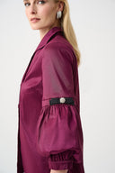 Joseph Ribkoff Signature Rhinestone Button Fitted Blouse Style 263744