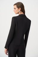 Joseph Ribkoff Fitted Blazer With Rhinestone Appliqué Style 263745