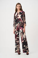 Joseph Ribkoff Signature Abstract Print Wide Leg Pants Style 263749