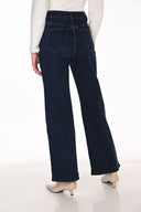 Frank Lyman Wide-leg Full-length Denim Trousers Style 263752