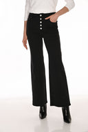 Frank Lyman Wide-leg Full-length Denim Trousers Style 263752