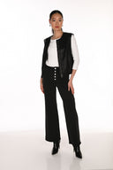 Frank Lyman Wide-leg Full-length Denim Trousers Style 263752