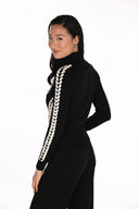 Frank Lyman Embroidered Turtleneck Pullover Style 263754