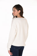 Frank Lyman Crew Neck Jewel Pullover Style 263755