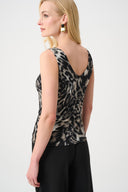 Joseph Ribkoff Animal Print Fitted Camisole Style 263762