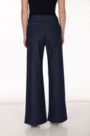 Frank Lyman Jeweled Wide-Leg Denim Trousers Style 263769