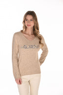 Frank Lyman V-Neck Knit Sweater Style 263778