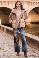 Frank Lyman Edgy Mid-Rise Distressed Bootcut Jeans Style 263743