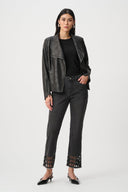 Joseph Ribkoff Straight Classic Jeans With Rhinestone Detail Style 263905