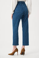 Joseph Ribkoff Denim Strip-Dye Print Straight Classic Jeans Style 263906