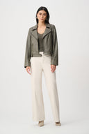 Joseph Ribkoff Foiled Faux Suede Fitted Jacket Style 263907