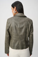Joseph Ribkoff Foiled Faux Suede Fitted Jacket Style 263907