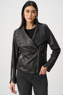 Joseph Ribkoff Foiled Knit Fitted Jacket Style 263908
