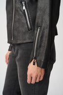Joseph Ribkoff Foiled Knit Fitted Jacket Style 263908