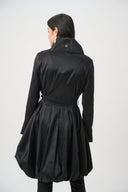 Joseph Ribkoff Stretch Taffeta Belted Fit & Flare Balloon Coat Style 263911