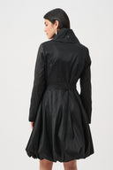 Joseph Ribkoff Stretch Taffeta Belted Fit & Flare Balloon Coat Style 263911
