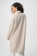 Joseph Ribkoff Wool Blend Plaid Reversible Boxy Coat Style 263913