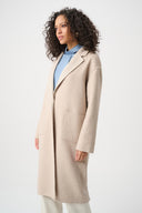 Joseph Ribkoff Wool Blend Plaid Reversible Boxy Coat Style 263913