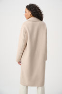 Joseph Ribkoff Wool Blend Plaid Reversible Boxy Coat Style 263913