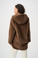 Joseph Ribkoff Faux Fur Hooded Coat Style 263914
