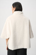 Joseph Ribkoff Faux Fur Cape-Style Jacket Style 263917