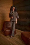Joseph Ribkoff Faux Fur Cape-Style Jacket Style 263917