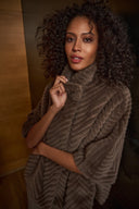 Joseph Ribkoff Faux Fur Cape-Style Jacket Style 263917