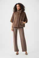 Joseph Ribkoff Faux Fur Cape-Style Jacket Style 263917