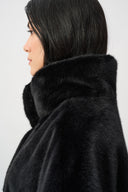 Joseph Ribkoff Faux Fur Funnel-Neck Boxy Vest Style 263918