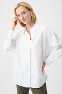 Joseph Ribkoff Boxy Blouse With All-Over Rhinestone Detail Style 263922