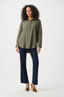 Joseph Ribkoff Boxy Blouse With All-Over Rhinestone Detail Style 263922