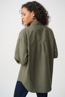Joseph Ribkoff Boxy Blouse With All-Over Rhinestone Detail Style 263922