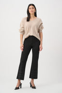 Joseph Ribkoff Flared Pull-On Pants With Rhinestone Detail Style 263927