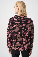 Joseph Ribkoff Abstract Sweater With Rhinestone Detail Style 263930
