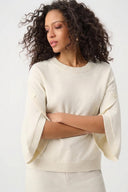 Joseph Ribkoff Brushed Knit Tulip Sleeve Sweater Style 263935