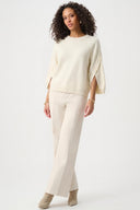 Joseph Ribkoff Brushed Knit Tulip Sleeve Sweater Style 263935