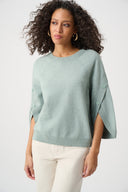 Joseph Ribkoff Brushed Knit Tulip Sleeve Sweater Style 263935