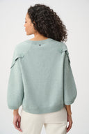 Joseph Ribkoff Brushed Knit Tulip Sleeve Sweater Style 263935