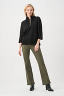 Joseph Ribkoff Funnel-Neck Sweater with Zipper Style 263937
