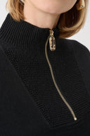 Joseph Ribkoff Funnel-Neck Sweater with Zipper Style 263937