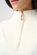 Joseph Ribkoff Funnel-Neck Sweater with Zipper Style 263937