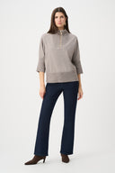 Joseph Ribkoff Funnel-Neck Sweater with Zipper Style 263937