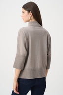 Joseph Ribkoff Funnel-Neck Sweater with Zipper Style 263937