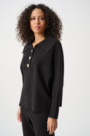 Joseph Ribkoff Shawl-Neck Sweater Style 263938